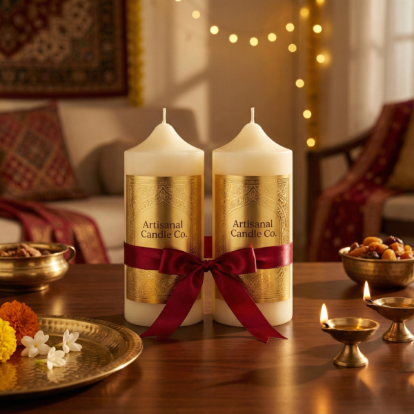 The Chapel – Domed Ivory Pillar Candle