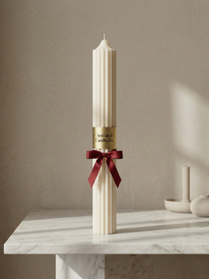 Spire – Sculpted Fluted Pillar Candle