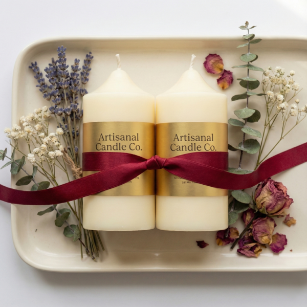 The Chapel – Domed Ivory Pillar Candle