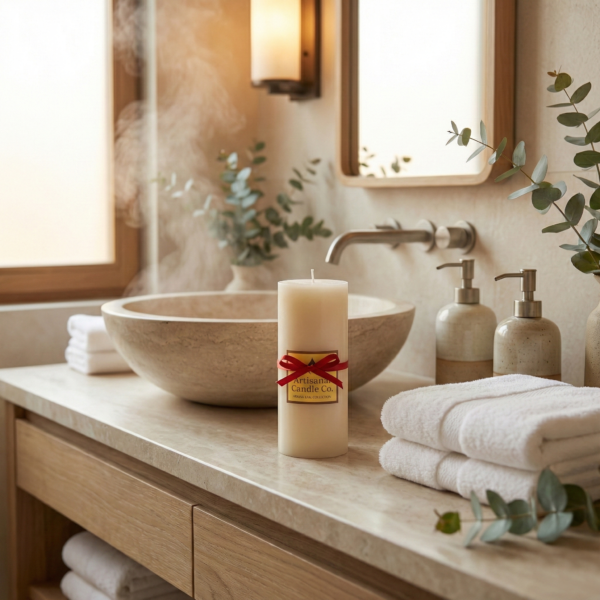 7 Ivory Standard – Classic Smooth Pillar Candle