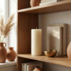 9 Ivory Standard – Classic Smooth Pillar Candle