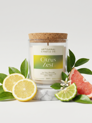 Citrus Zest – Premium Scented Candle