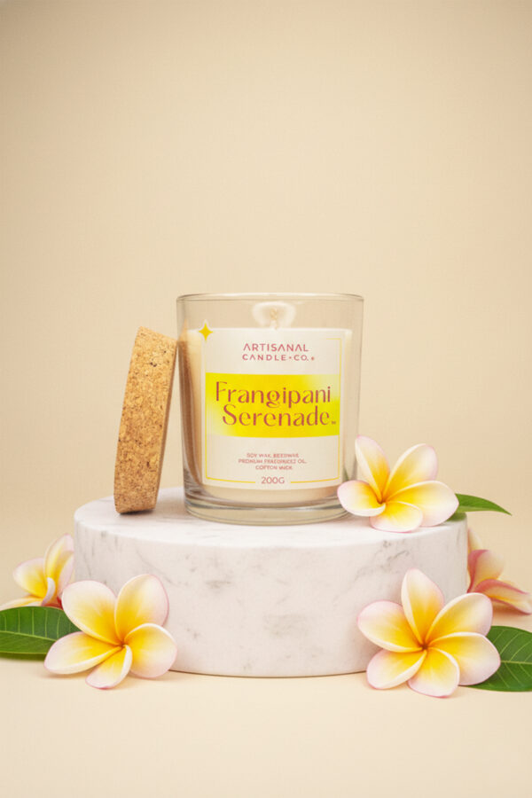 Frangipani Serenade — Premium Floral Scented Candle