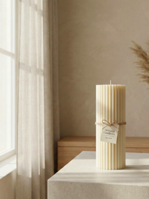 Corinth – Fluted Pillar Candle