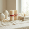 Round Pillar 1 Ivory Standard – Classic Smooth Pillar Candle