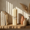 Single_1 Cathedral Ridge – Sculpted Fluted Pillar Candle