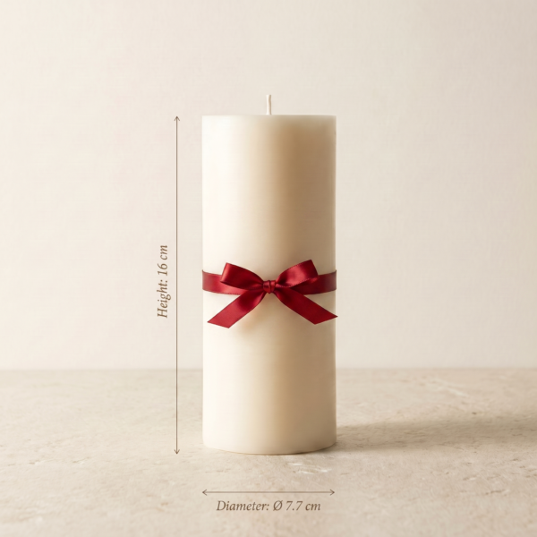 classic pillar scale Ivory Standard – Classic Smooth Pillar Candle