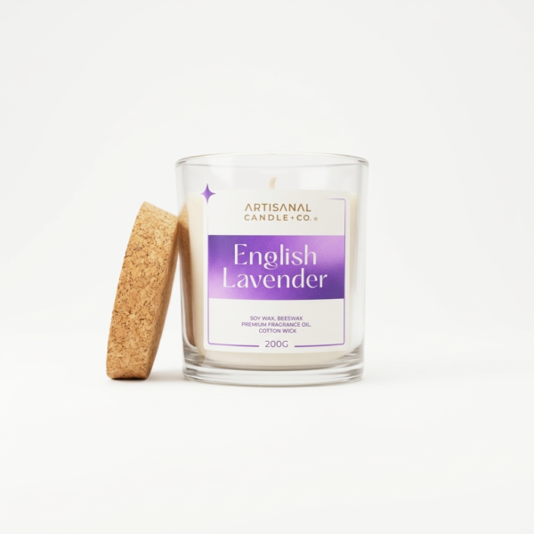 English Lavender White background English Lavender – Scented Candle