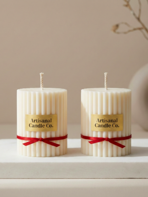 Forma No. 5 – Minimal Pillar Candle