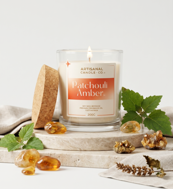 pATCHOULI AMBER-WEBSITE-NEW Patchouli Amber — Rich Wood Scented Candle