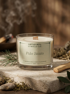 Brise De Lumière – Palo Santo 330g Wooden Wick Luxury Candle
