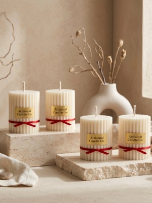 Forma No. 5 – Minimal Pillar Candle