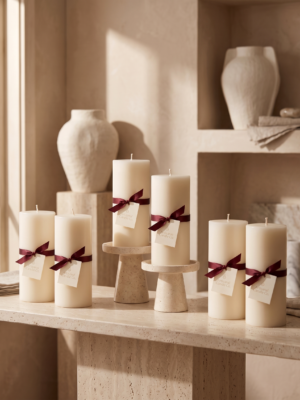 Ivory Standard – Classic Smooth Pillar Candle