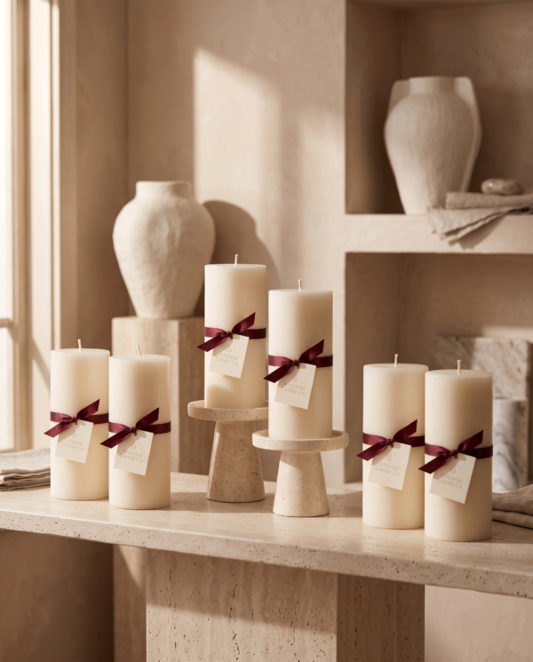 ivory standard 6 Ivory Standard – Classic Smooth Pillar Candle