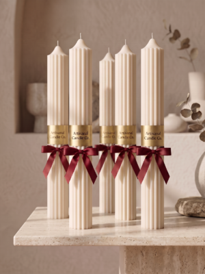 Spire – Sculpted Fluted Pillar Candle